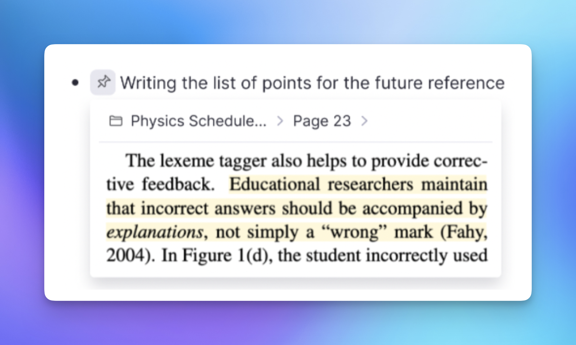 PDF annotation tool with highlights, notes, and flashcard creation in RemNote