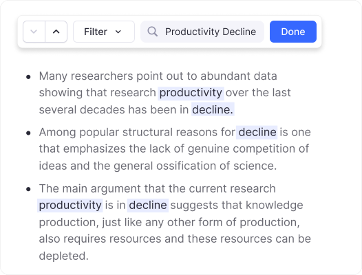 RemNote search interface with instant results